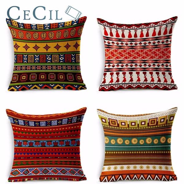 

colorful mandala flower decoration cushion cover geometric indians wave stripe sofa throw pillow decorate home living room cushion/decorativ