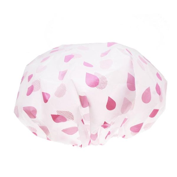 

6pcs waterproof bath hat kitchen oliproof cap bathroom shower fashion (random style) caps