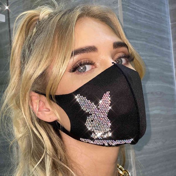 

2021 summer new flash diamond jewelry mask yx1243