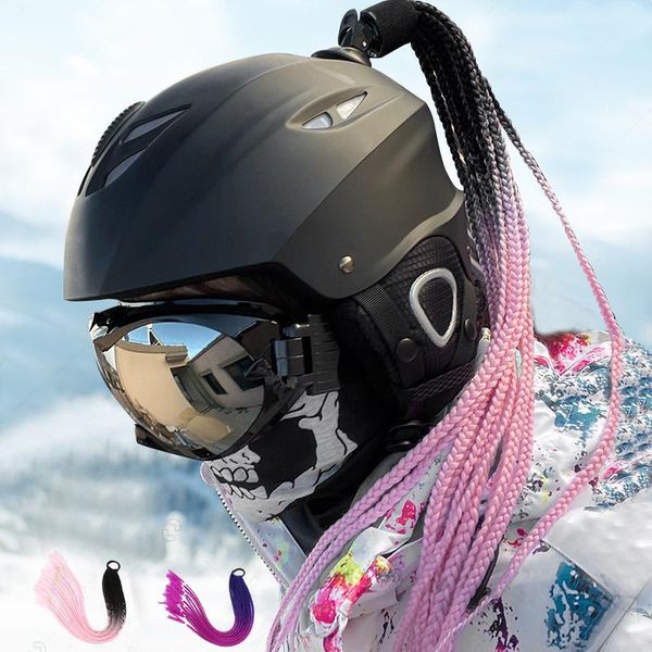 

motorcycle helmets helmet, helmet with braids, decoration, extraordinary, fresh and novel appearance
