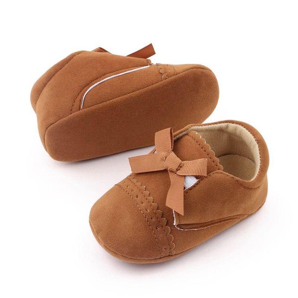 

first walkers baby shoes winter infant toddler boy girl pu crib classic anti-slip prewalker slippers