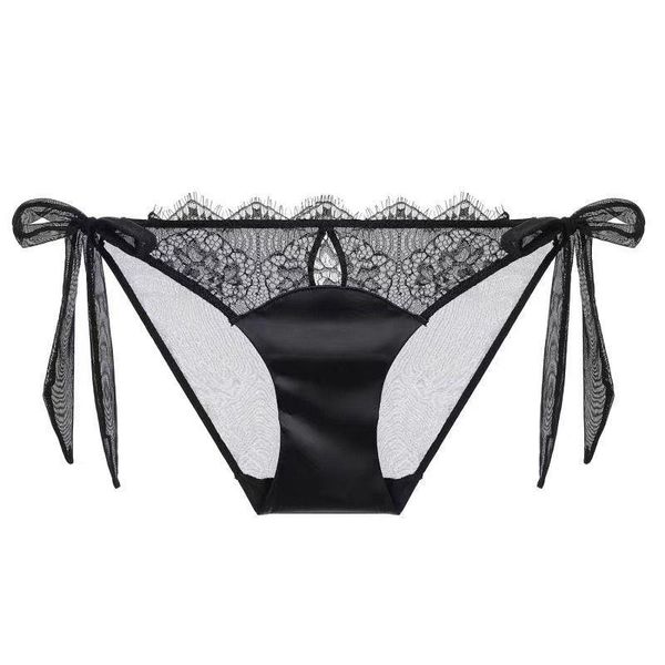 

women's panties lace big bowknot youthful sweet girl ladies briefs women, Black;pink