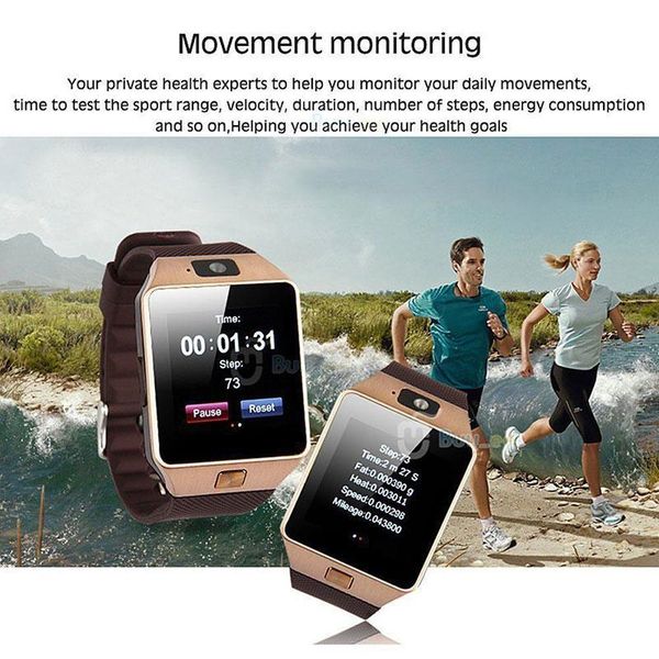 

dz09 smart wristbands smartwatch sim intelligent sport watch for android cellphones relÃ³gio inteligente with retail box