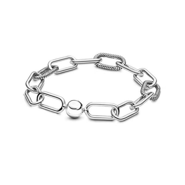 

charm bracelets luxury s925 silver color women bracelet diy, Golden;silver