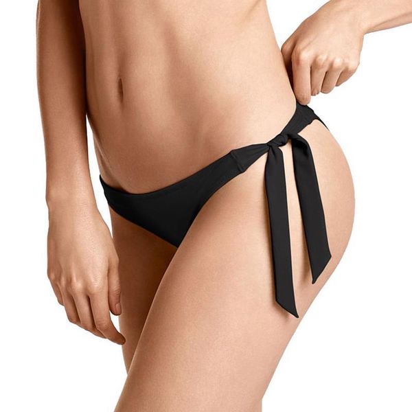 

bikini bottom black thong womens short feminino club secret with low waist pants for women, White;black