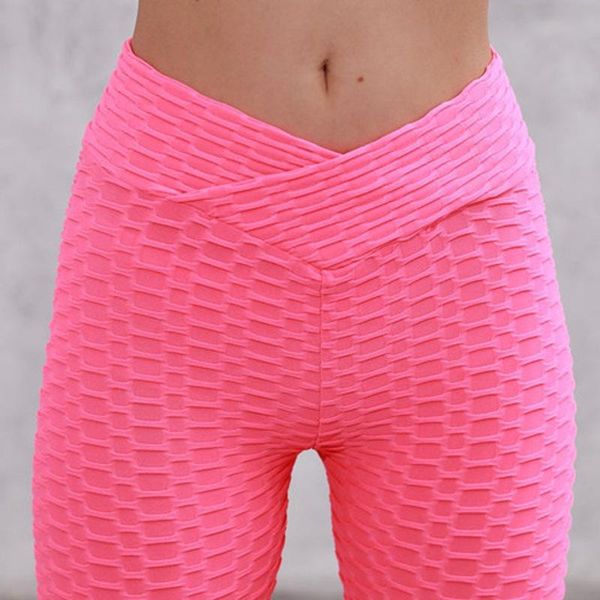 

women's leggings v shape high waist fitness push up sport women casual solid color jeggings slim gym workout pant anti cellulite, Black