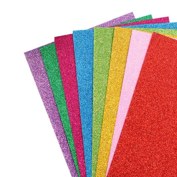 

other arts and crafts 10pcs eva mixed color thick gold powder sponge paper handicraft diy use source material