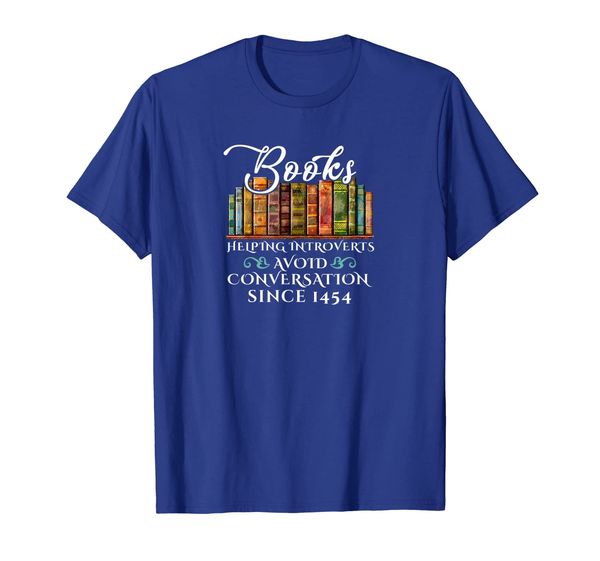 

funny books helping introverts avoid conversation t shirt, White;black