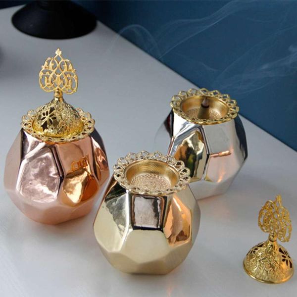 

fragrance lamps polygonal rhombus ceramic incense burner ornament