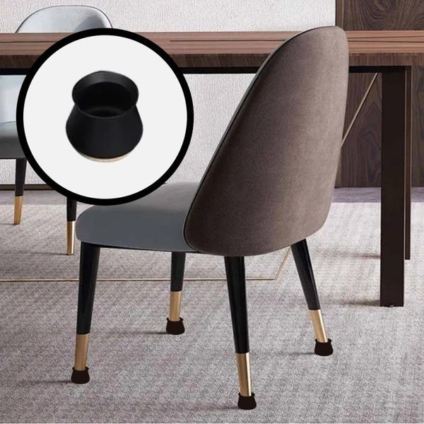 

chair covers 4pcs/set silicone non-slip table and leg protective sliding smoothly no scratches noise