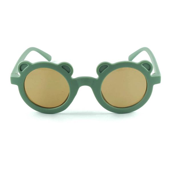 Schöne Kinder-Frösche-Designer-Sonnenbrille in reinen Farben, großer Mund-Frosch-Design, runder Rahmen, niedliche Brille für Jungen und Mädchen im Großhandel