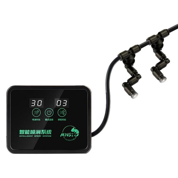 

intelligent automatic mist spray system set electronic timer lcd screen sprinkler controller terrarium spraying kit watering equipments