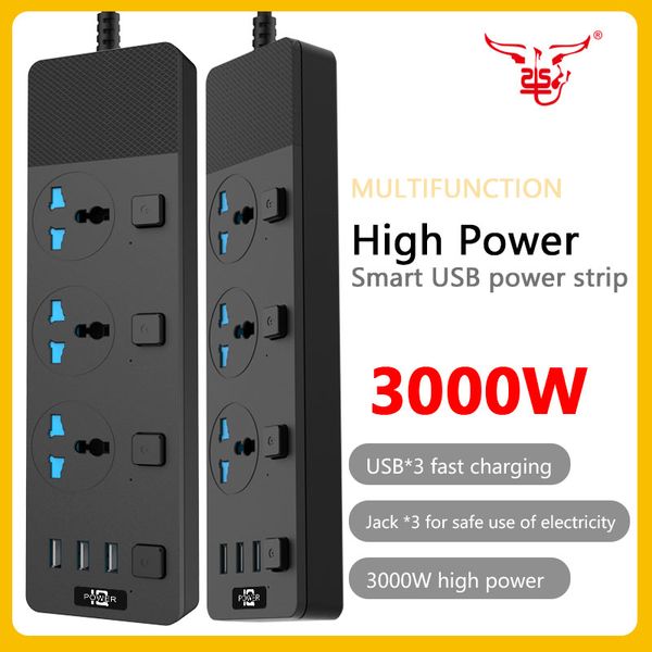 

os-t11 high-power smart socket usb multi-function indoor outdoor home office safe reliable power strip produced by european and american qua