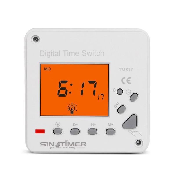 

timers 220/110v super large lcd display back-light 7 days weekly digital electronic count timer lighting time switch home clock alarm