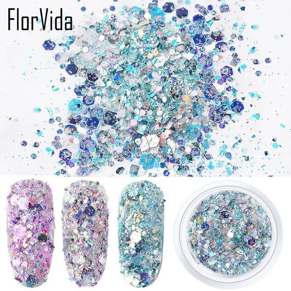 

nail glitter 2g sparkly sequins mixed for eye makeup face body studs art decorations super shiny flakes, Silver;gold