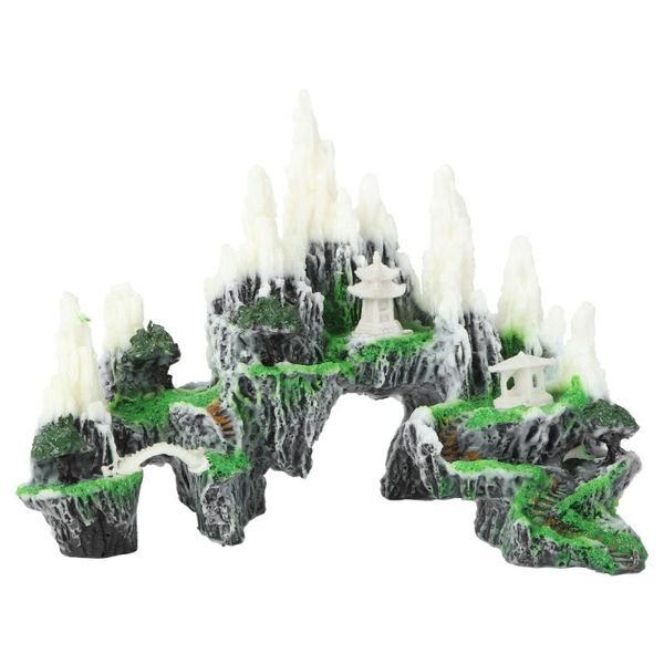 

decorations 1pc crafted creative fish tank mountain craft decor landscape for office