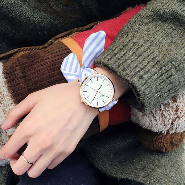 

wristwatches women watches zegarek damski floral strap wristwatch women's jacquard cloth quartz watch dress bracelet relogio feminino, Slivery;brown