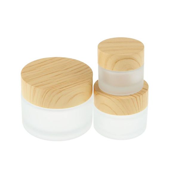 

storage bottles & jars 5/10/15/30/50100g cosmetic jar frosted glass face cream empty refillable bottle liquid foundation lotion travel makeu