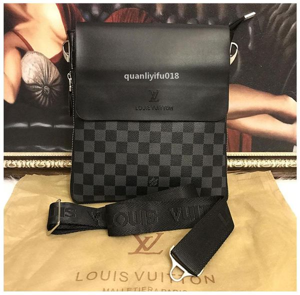 

gglvlouisvittonyslshoulder bags genuine leather briefcases men handbag bolsas messenger bag men crossbody bag, Red;black