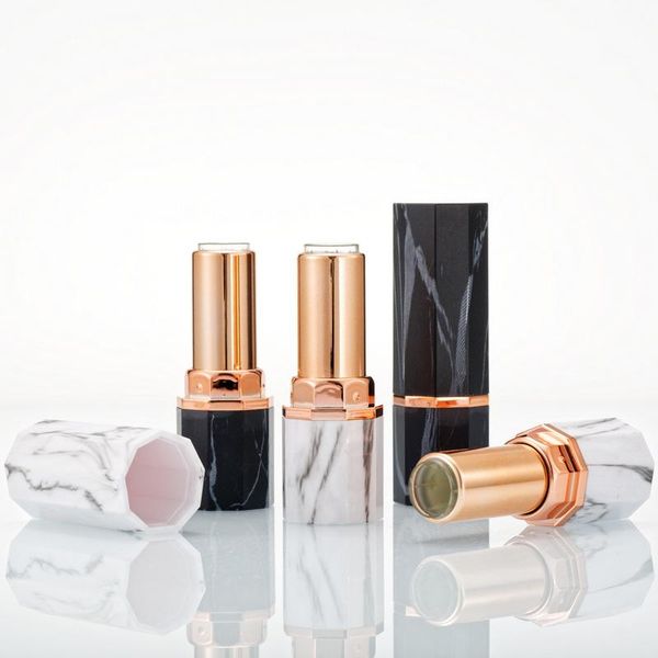 

storage bottles & jars cosmetic plastic lip gloss container empty lipstick tube packaging 3.8ml marble stick bottle