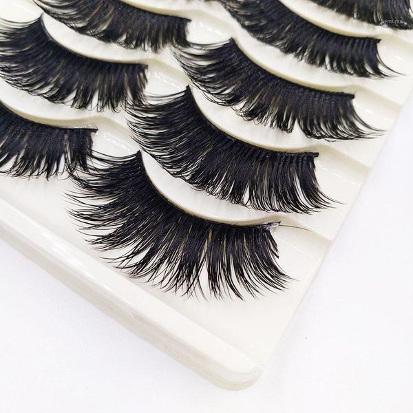 

pairs false eyelashes crisscross-dense handmade party club eye makeup tools1