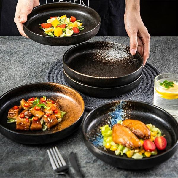 

dishes & plates japanese ceramic cold dish fruit plate creative kitchen cake noodles fish rice tableware western salad