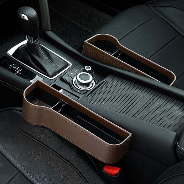 

car organizer the 1/2pcs universal auto seat crevice plastic storage box cup phone holder reserved design accessories