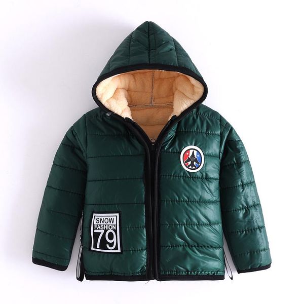 

coat bibicola boys winter warm down parkas children clothing casual thick velvet outerwear for baby kids coats snow wear hoodies, Blue;gray