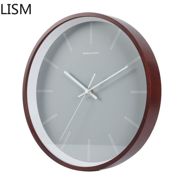 

wall clocks 12-inch home decor living room clock ultra-quiet nordic hanging bedroom round quartz modern simple pocket watch