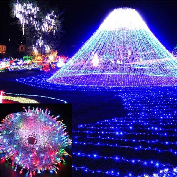 

party decoration 10-100m led string light ac220v ac110v festoon lamps waterproof outdoor garland holiday christmas