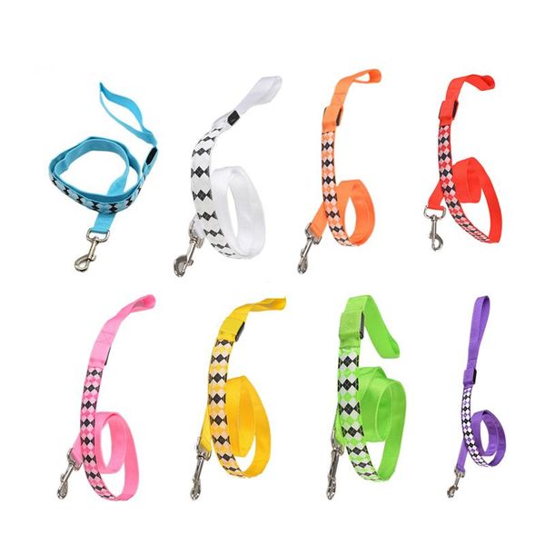 

dog collars & leashes a27 usb rechargeable pet led leash nylon luminous lead growing safety walking rope for collar harness