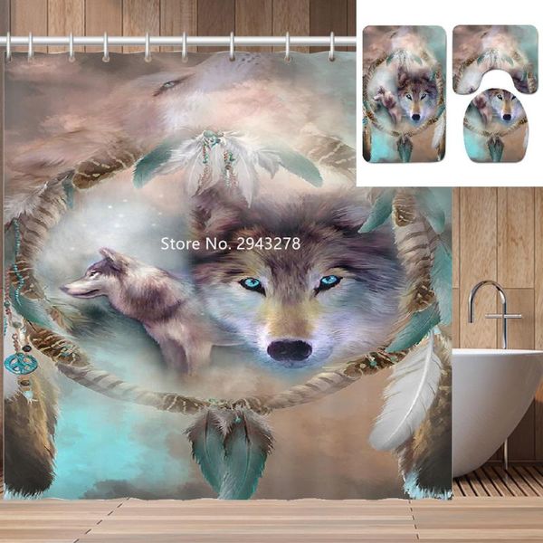 

waterproof and mildew proof washers with hook shower curtain floor mat toilet sunflower cactus pattern bathroom decoration curtains