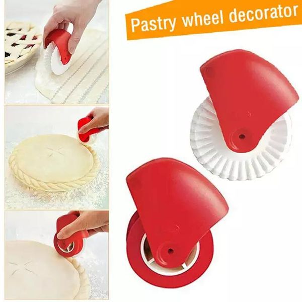 

kitchen pizza pastry lattice cutter plastic wheel roller baking & tools