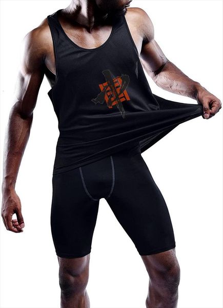 

muscle brother fitness essential sports men vest summer outdoor training breathable perspiration sleeveless, White;black