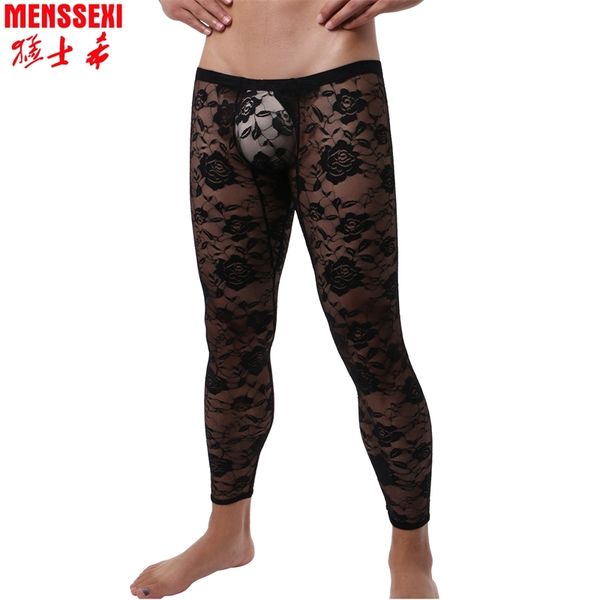 

lace men's tights rose, Black;white