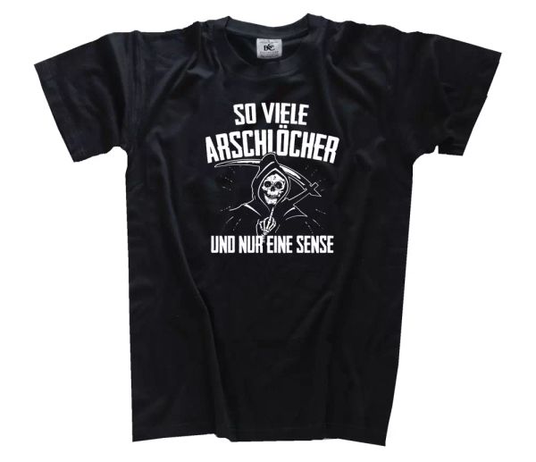 

cosÃ¬ molti arschlÃ¶cher e nur uno falce t-shirt s-xxxl, White;black