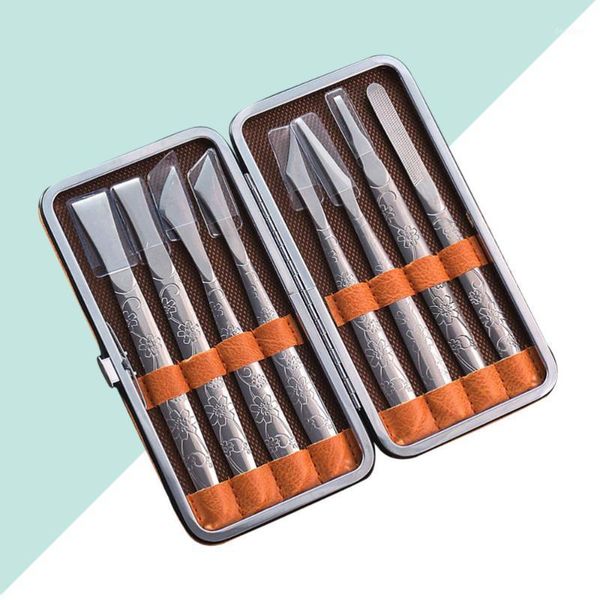 

set stainless steel cuticle remover for pedicure manicure foot care1