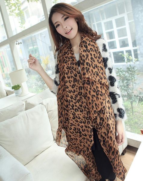 

scarves brand fashion designer classics voile women scarf with leopard design warm winter shawls oversize 160*70cm, Blue;gray