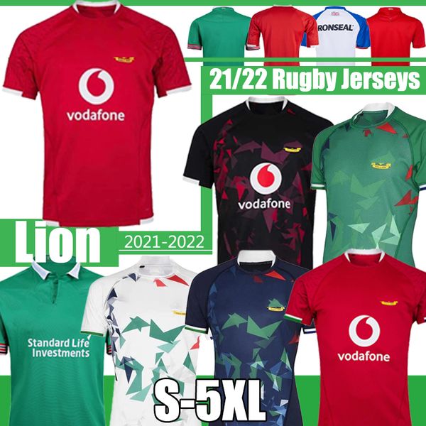 

2021 british & irish lions rugby jerseys 21/22 home away singlet training test warm up shirt size s-5xl, Black;gray