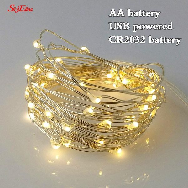 

party decoration fairy light 1m 2m 3m 5m 10m starry string usb lights micro led copper wire for christmas wedding 5z