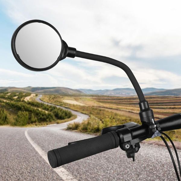 

bike groupsets 1 pair bicycle glass mirror rear view mirrors adjustable wide range back sight reflector 22-32mm cycling accessories1