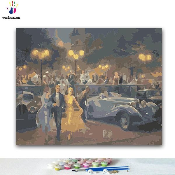 

paintings diy coloring paint by numbers at the party with kits 40x50 framed