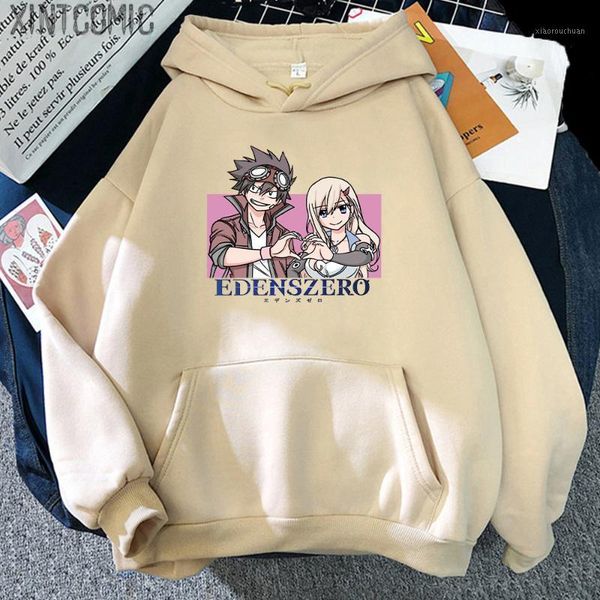 

men's hoodies & sweatshirts edens zeros-harajuku hoodie female clothes kawaii style casual o neck korean fashion vintage street swe, Black
