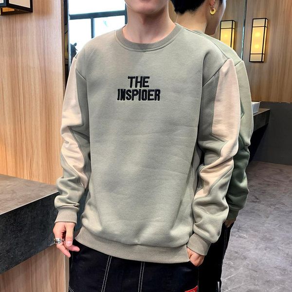 

men hoodies 2021 winter fleece keep warm hooded coat sportwear casual loose pullover male reflective stripe sweatshirt yoga outfit