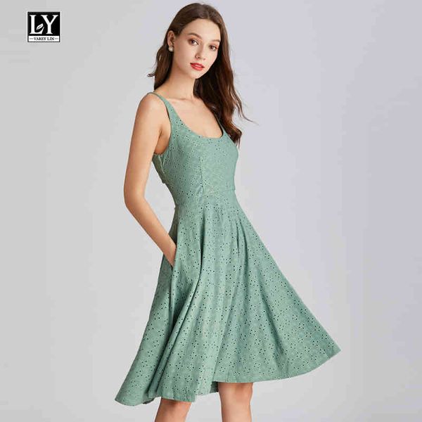 

dresses summer elegant knee-length women floral high-quality o neck sleeveless backless female dress, Black;gray