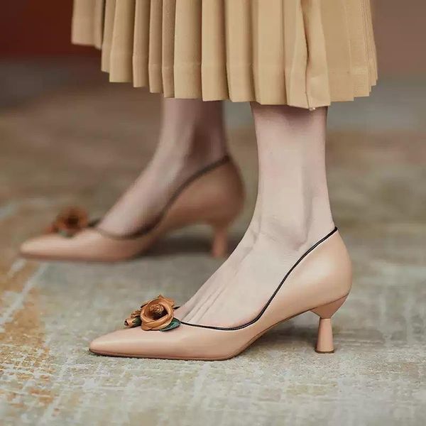 

dress shoes high heels women's fashion pointed toe spring and autumn shallow mouth stiletto single, Black