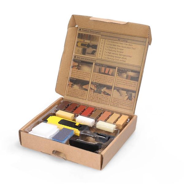 

professional hand tool sets household diy floor repair kit multifunctional repairs wooden scratches mend utility with 11 wax blocks