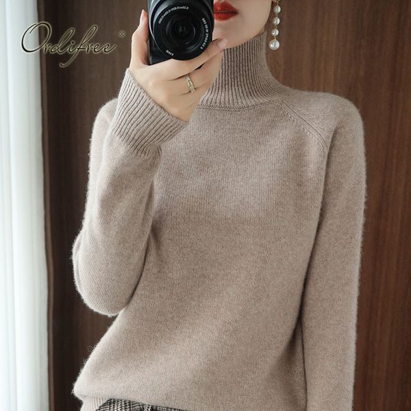 

autumn winter women turtleneck knitted pullovers warm casual basic cashmere sweater female jumpers 210415, White;black