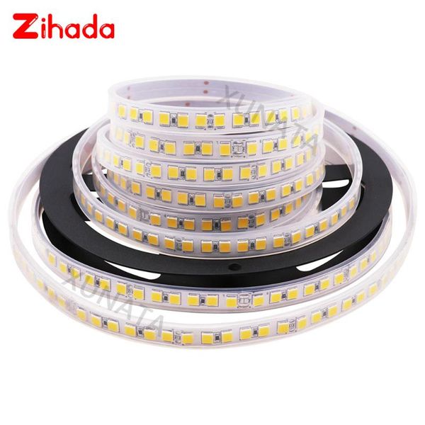 

600leds 5054 smd led strip light diode tape 12v 24v flexible backlight ip67 waterproof ribbon white/warm white strips