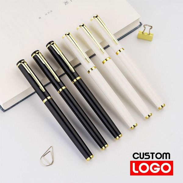 

gel pens metal high-end business signature pen customized logo text engraving birthday gifts office school stationery